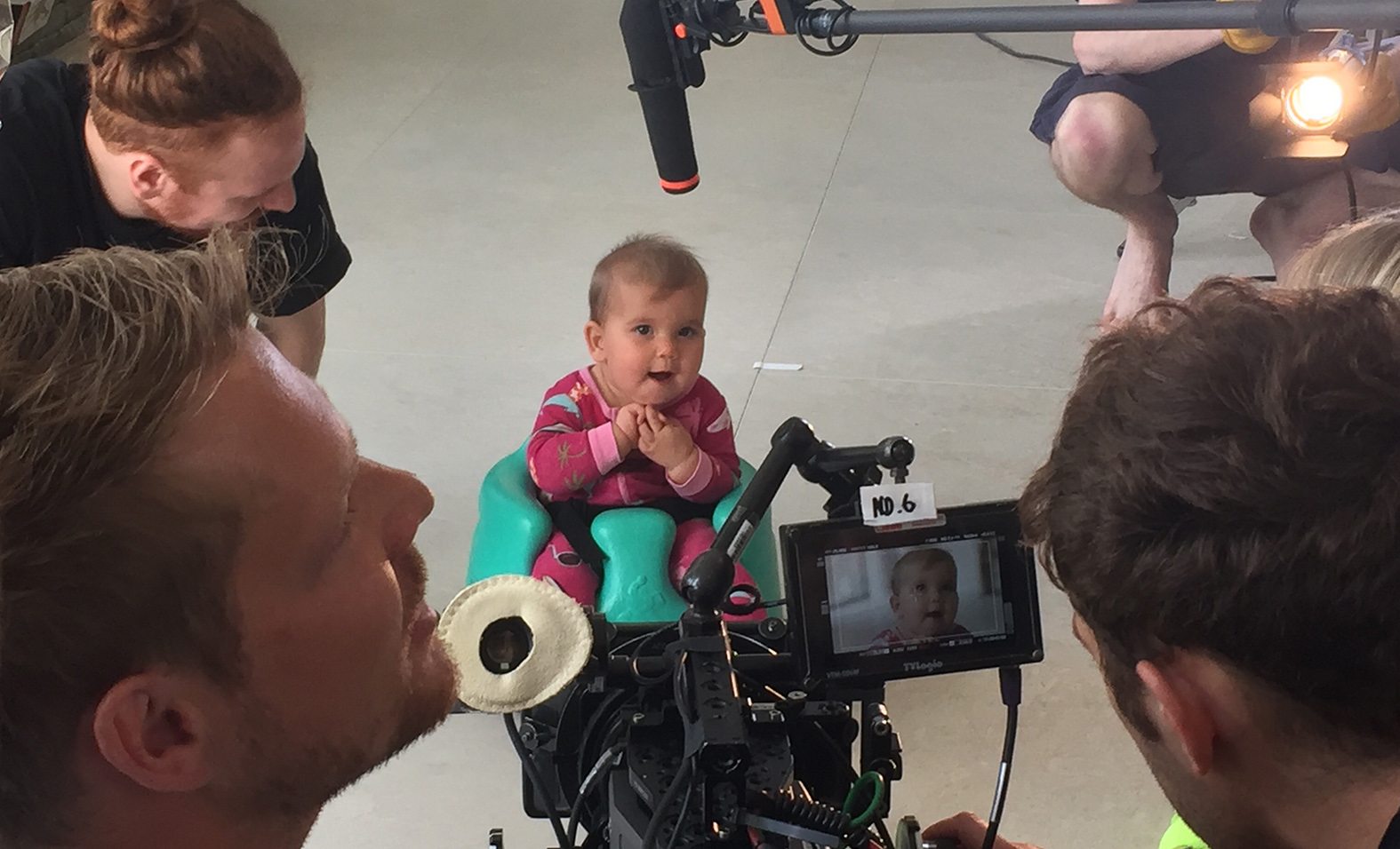 video production filming babies